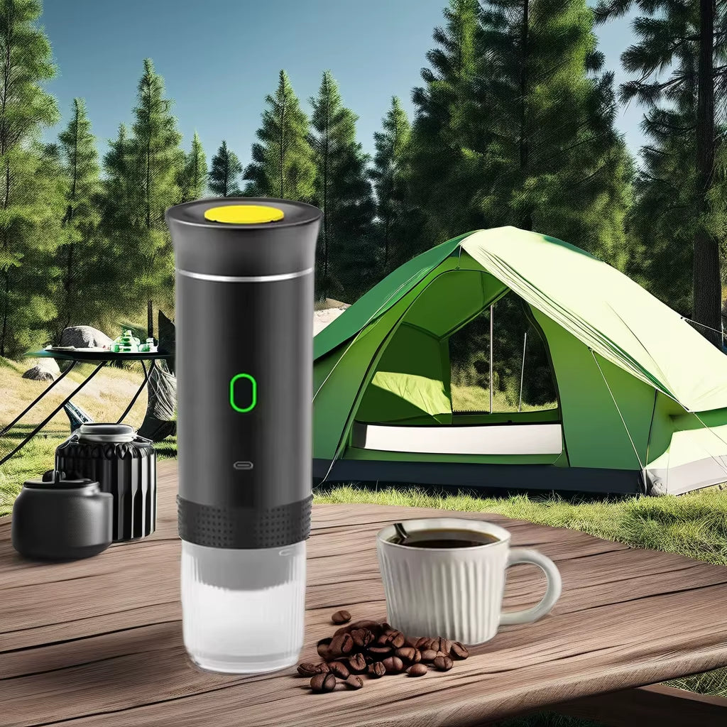 2024 Mini Portable Espresso Coffee Maker USB Auto-Carry Instant Coffee Capsule Battery Powered